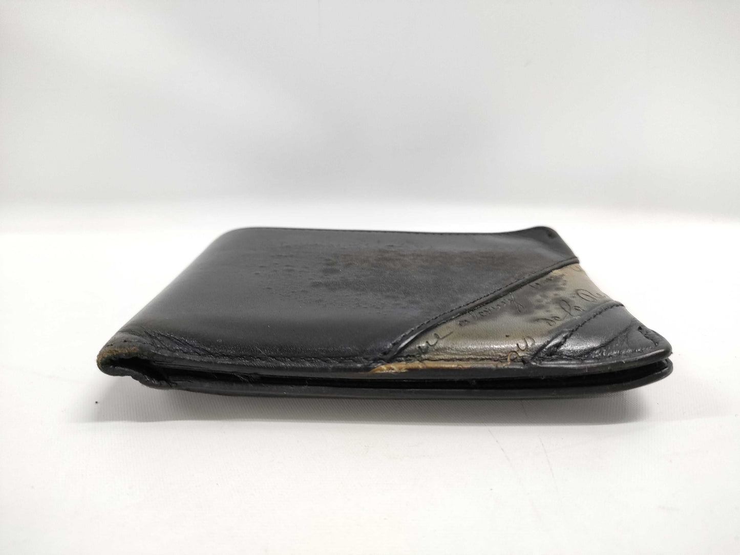 Berluti Bifold Leather Wallet Black