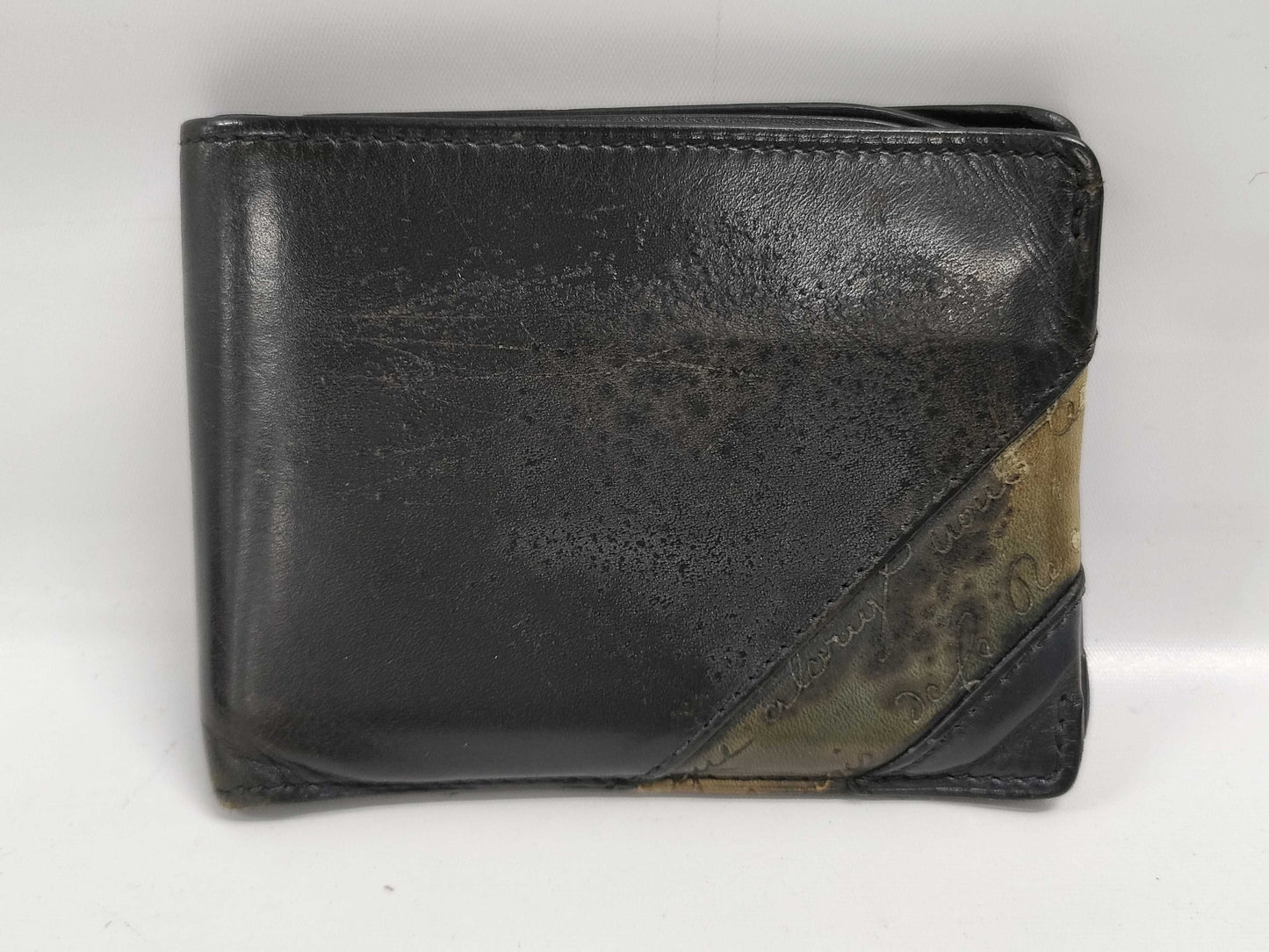 Berluti Bifold Leather Wallet Black