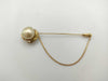 South Sea pearl brooch, approximately 12.9mm diameter, diamond, 18K gold, 8.2g