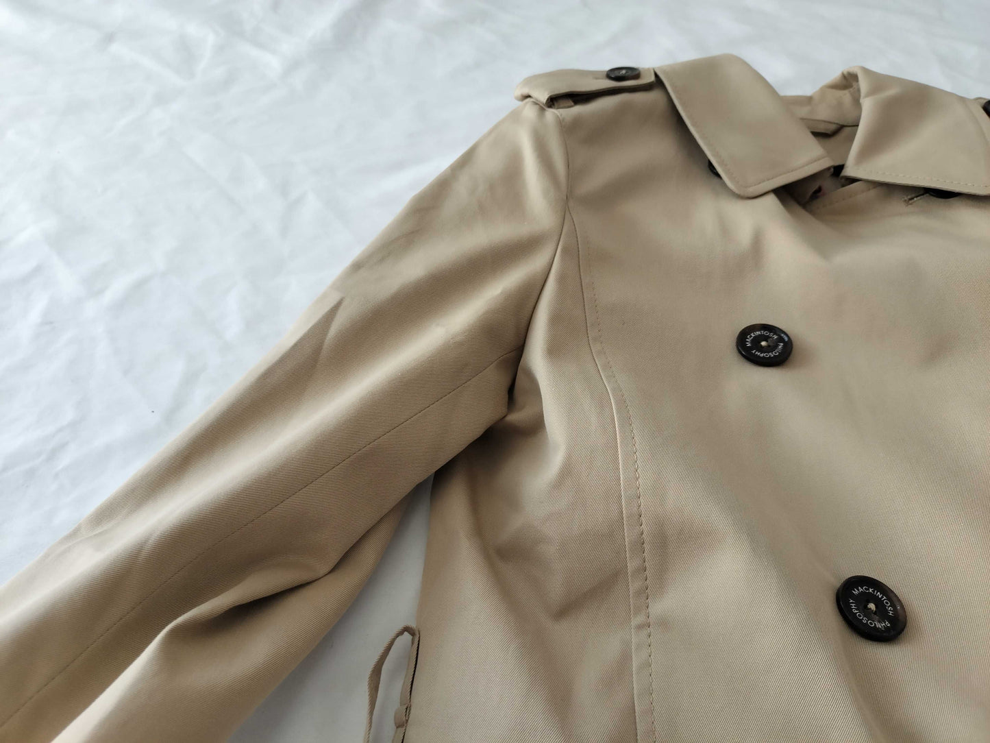 (10462_0282) MACKINTOSH Long Coat Coat with Check Liner