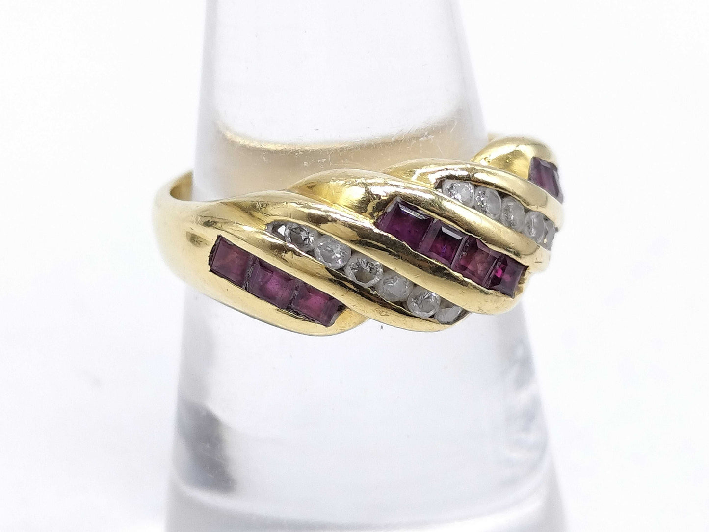 R0.70ct D0.22ct K18 5.9g Ring