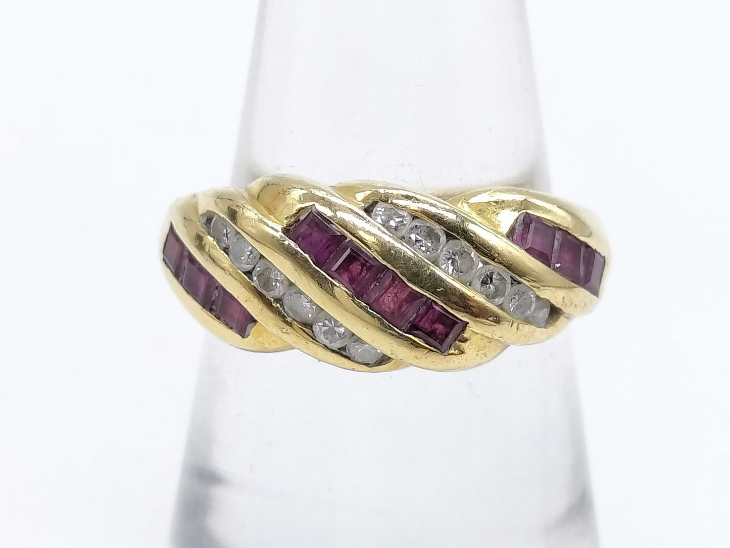 R0.70ct D0.22ct K18 5.9g Ring
