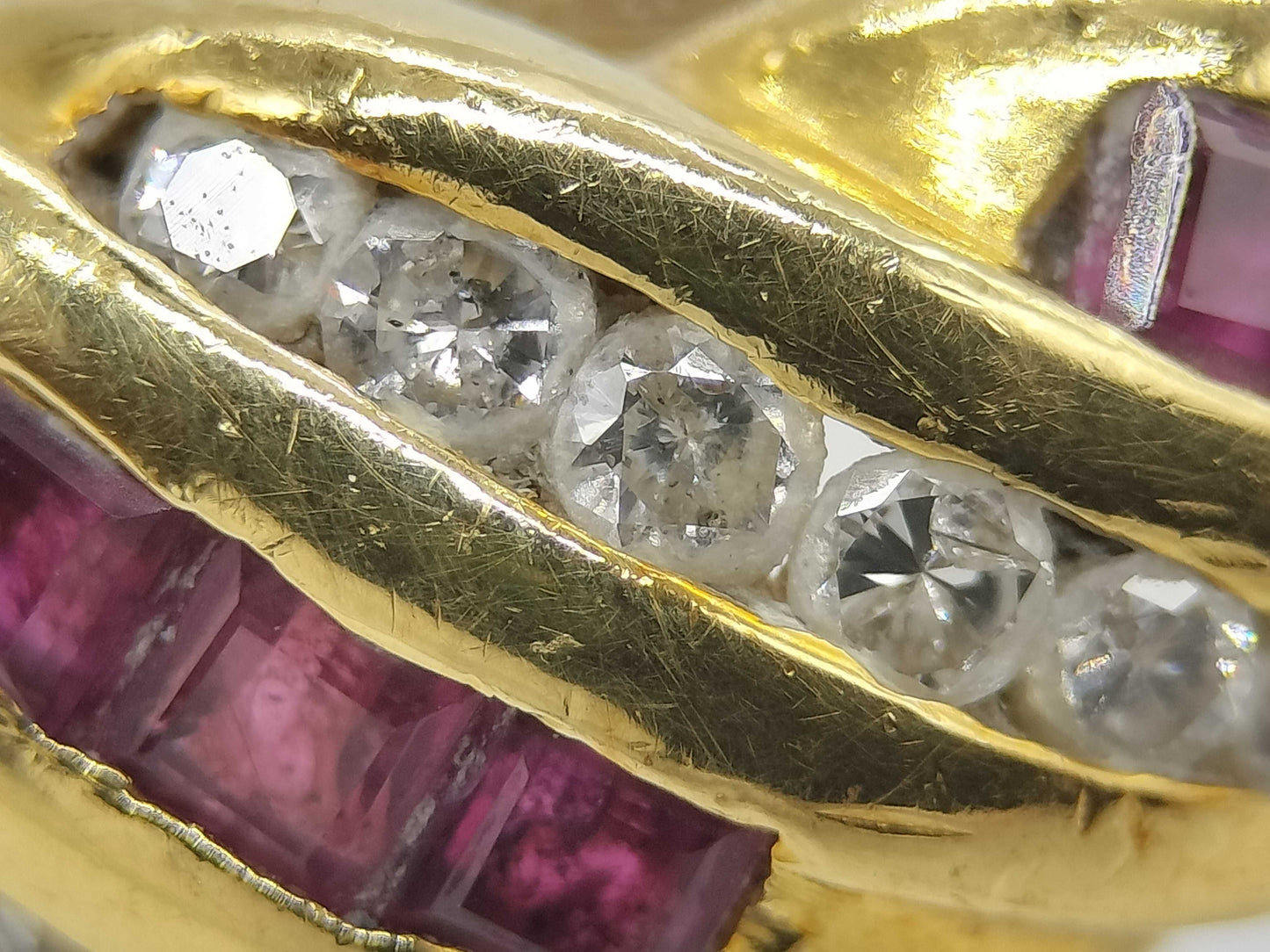 R0.70ct D0.22ct K18 5.9g Ring