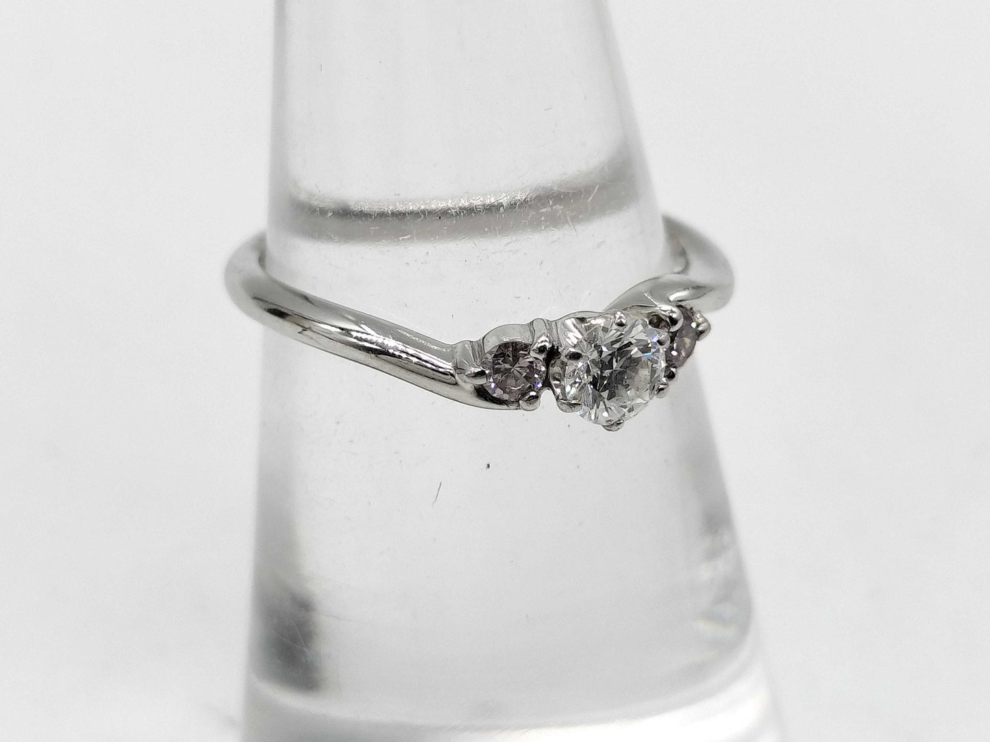 D0.212ct PD0.10ct Pt1000 3.0g Ring
