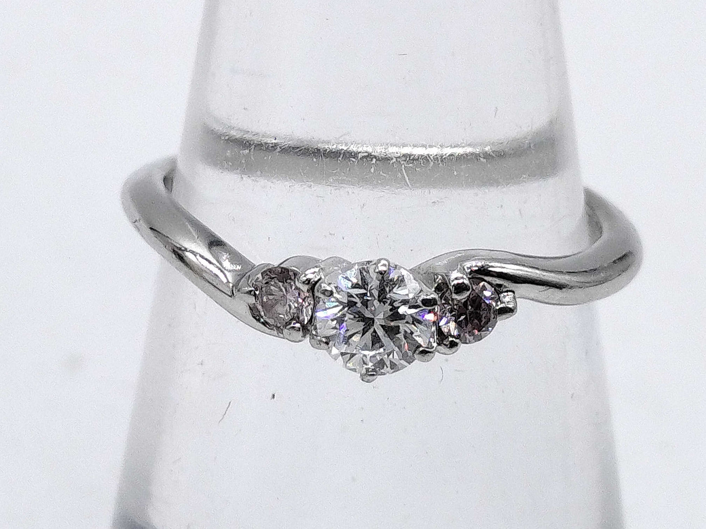 D0.212ct PD0.10ct Pt1000 3.0g Ring