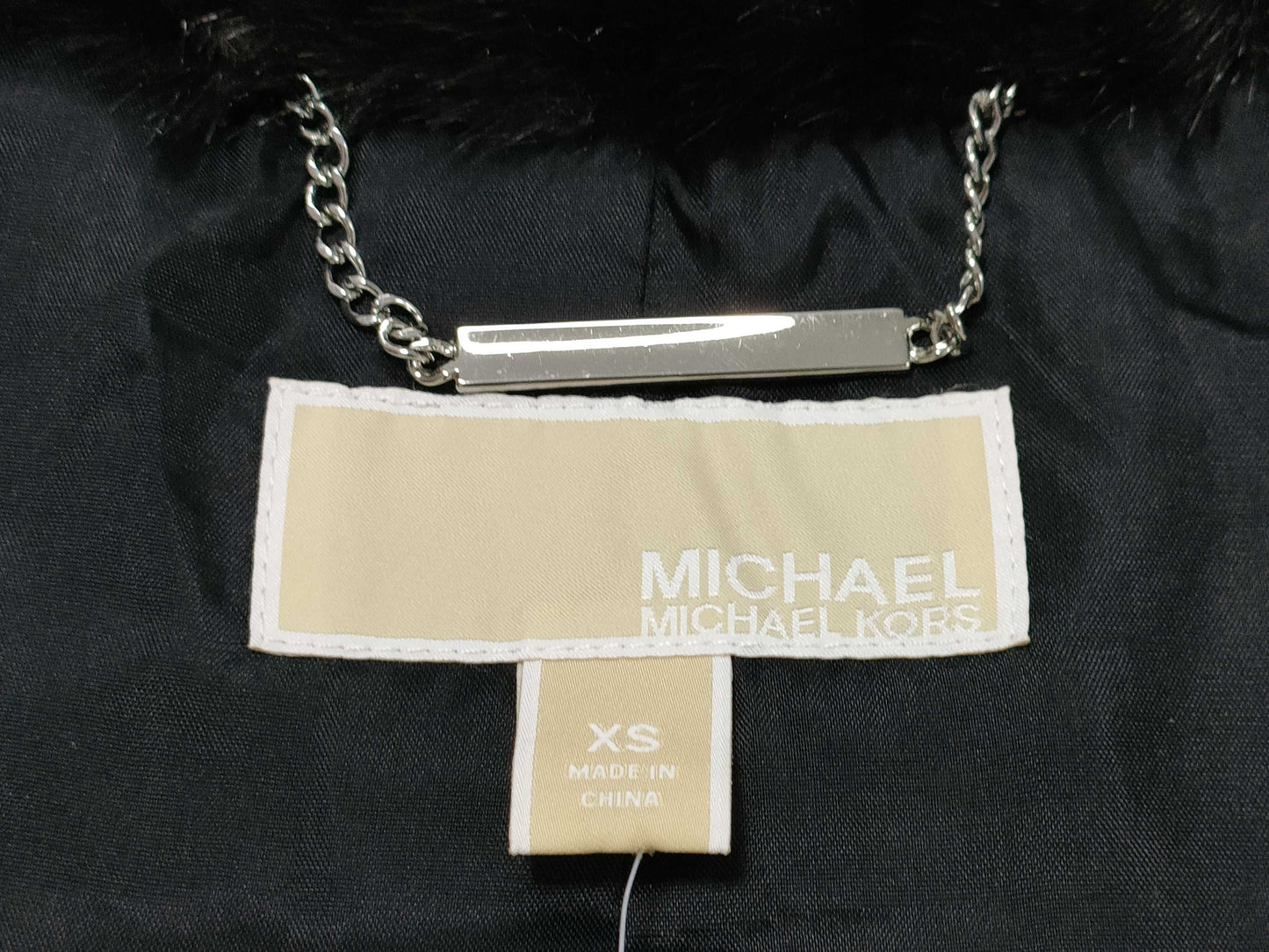 Michael Kors Faux Fur Poncho with Tag