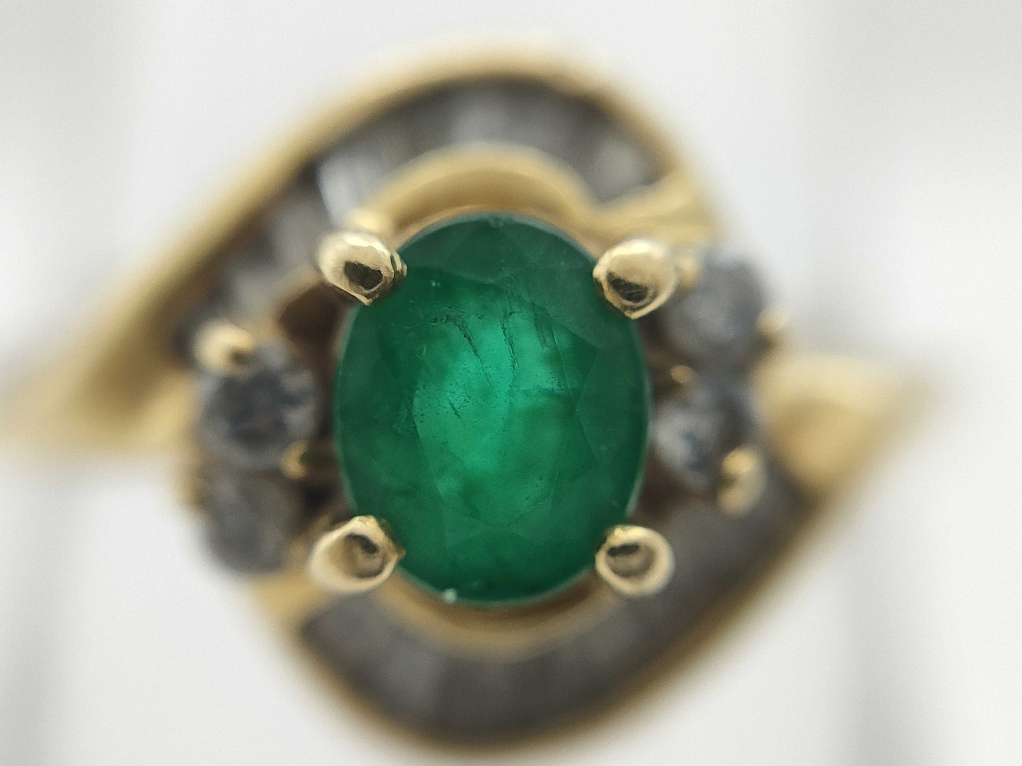 E0.44ct D0.30ct K18 2.9g Ring