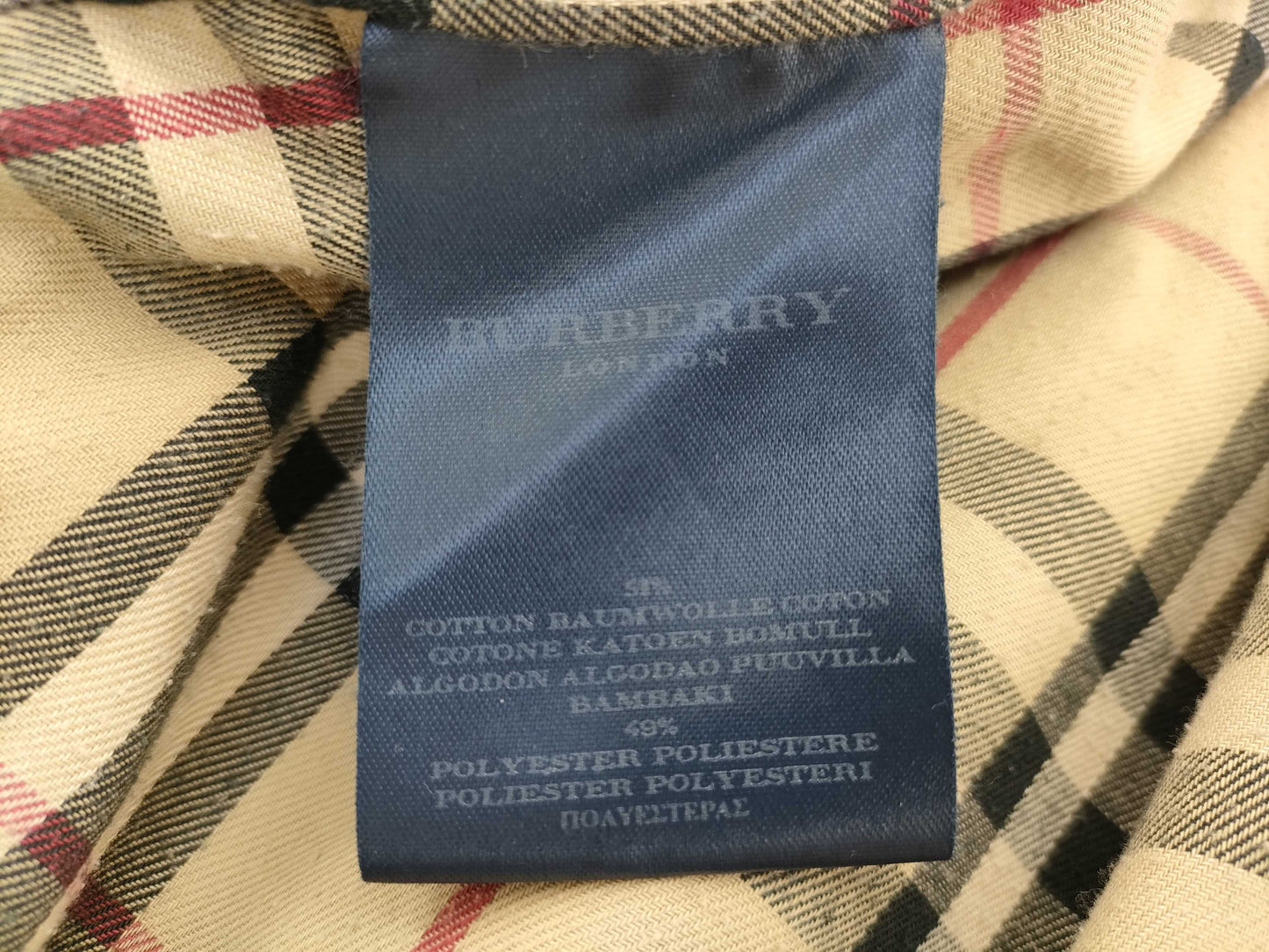 BURBERRY Nova Check Trench Coat