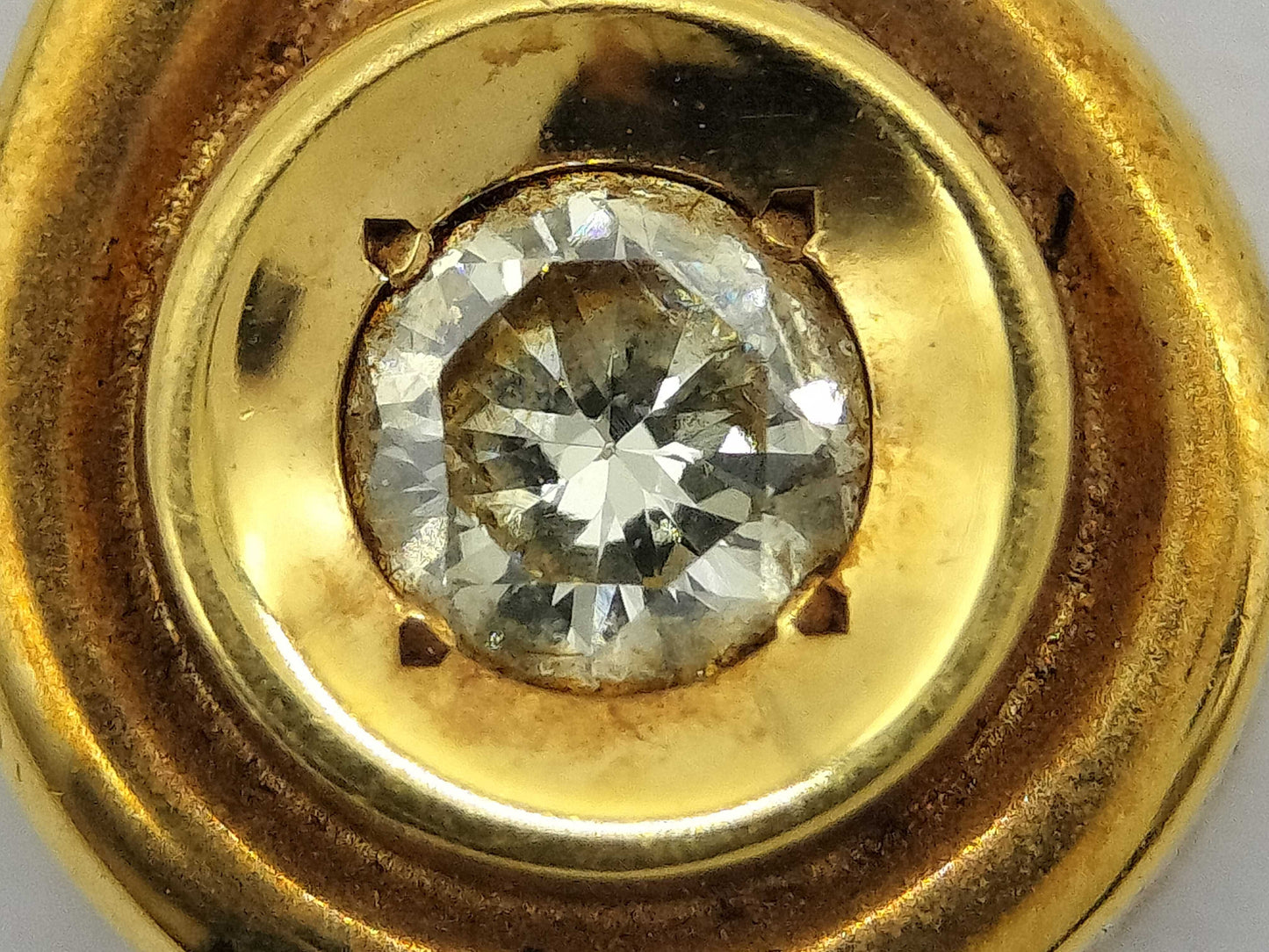 D0.24ct K18 2.4g Pendant Top