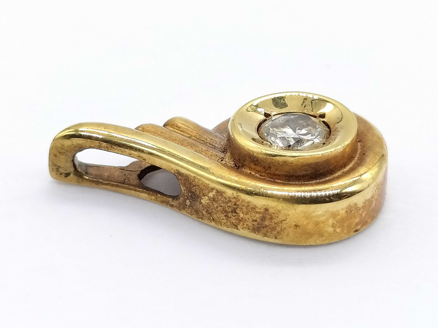 D0.24ct K18 2.4g Pendant Top