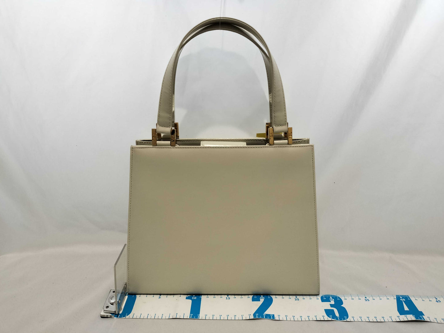 Yves Saint Laurent Vintage Leather Gold Logo Handbag
