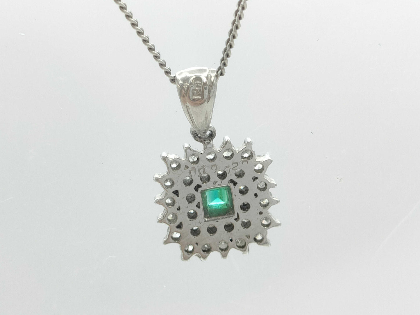 E0.09ct D0.20ct Pt900/850 5.3g Necklace