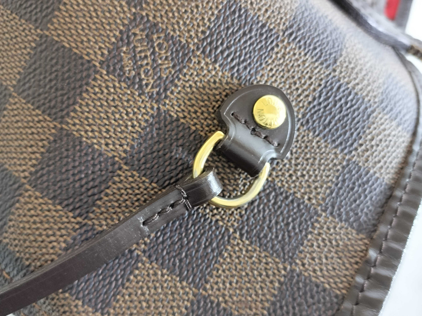 LOUIS VUITTON Damier N41358 Neverfull MM Tote Bag