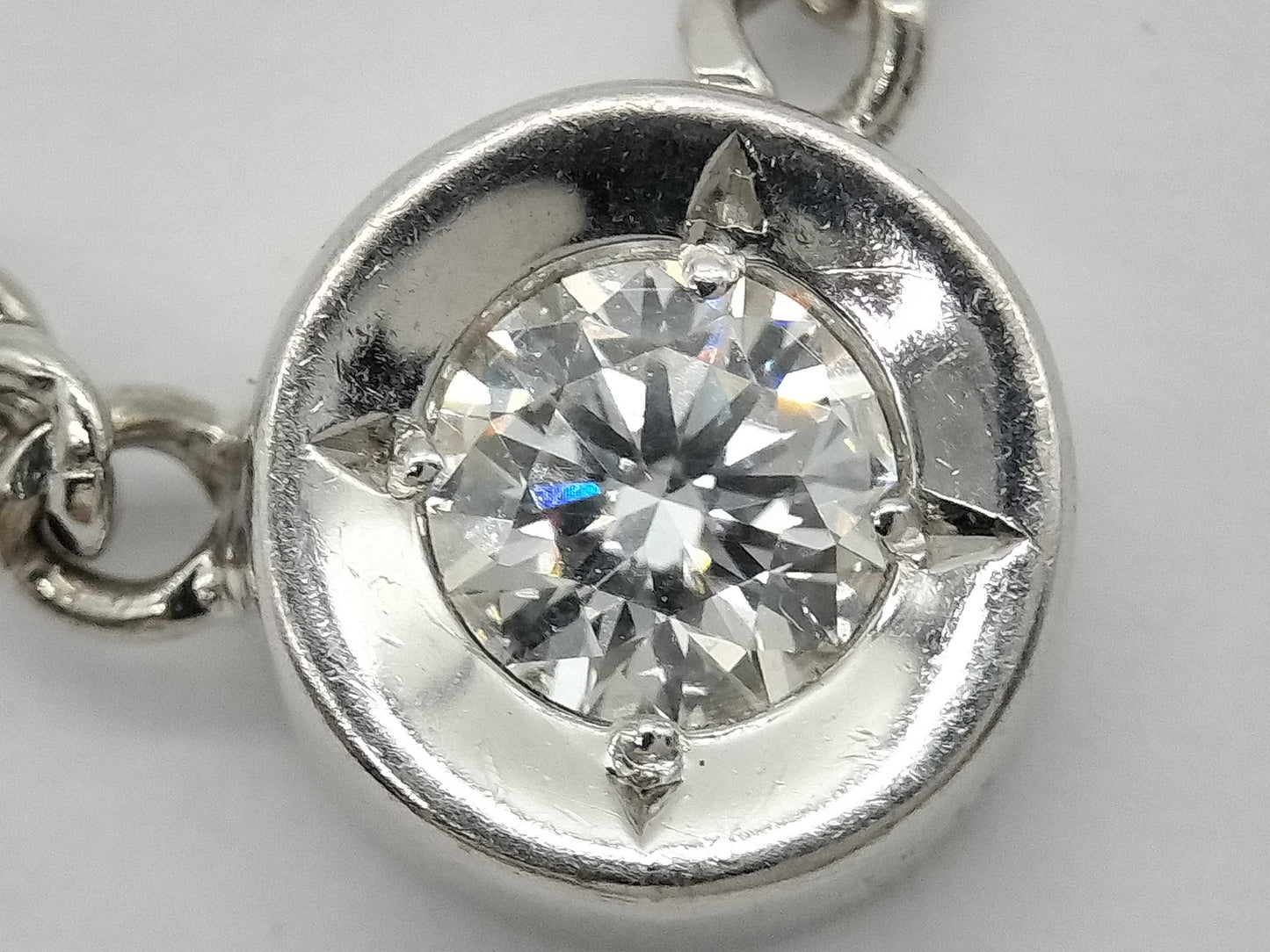 D0.311ct K18WG 12.6g Necklace