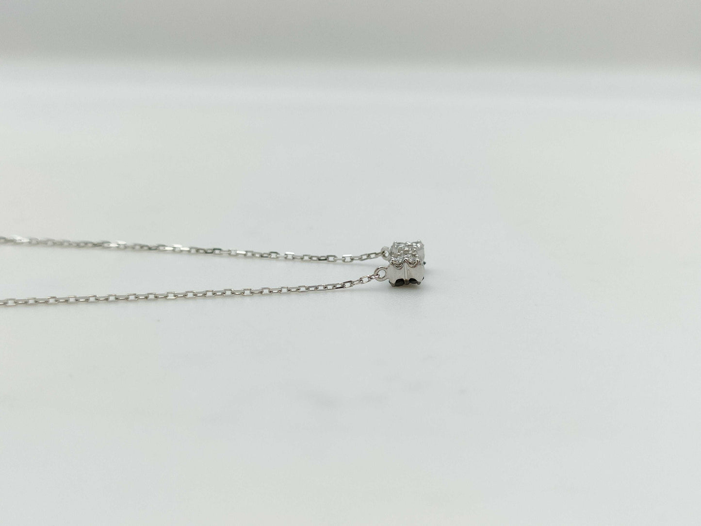D0.24ct K18WG 1.7g Necklace