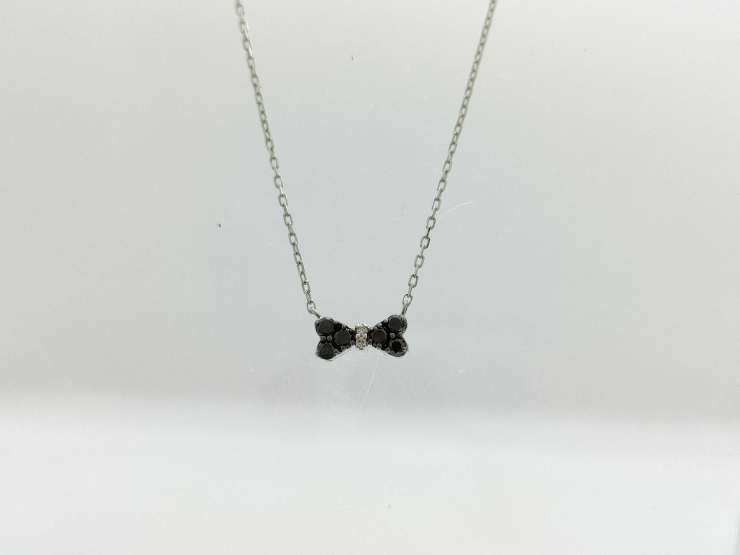 D0.24ct K18WG 1.7g Necklace