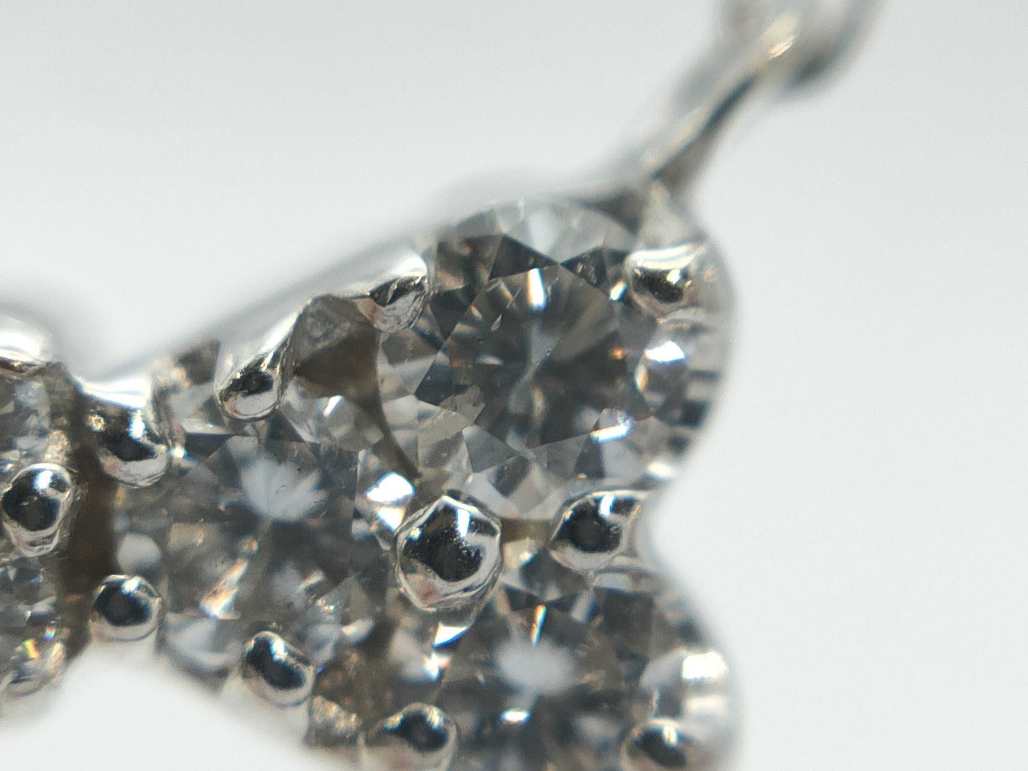 D0.24ct K18WG 1.7g Necklace