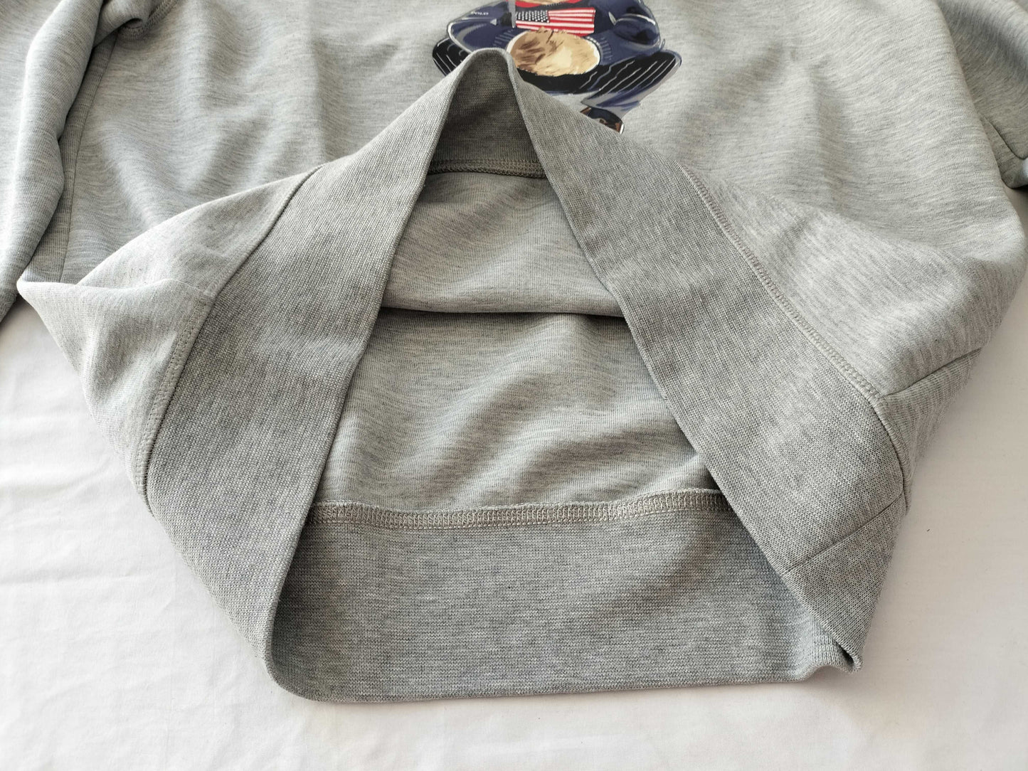 (10462_0231) Ralph LAUREN Bear Trainer Grey Top