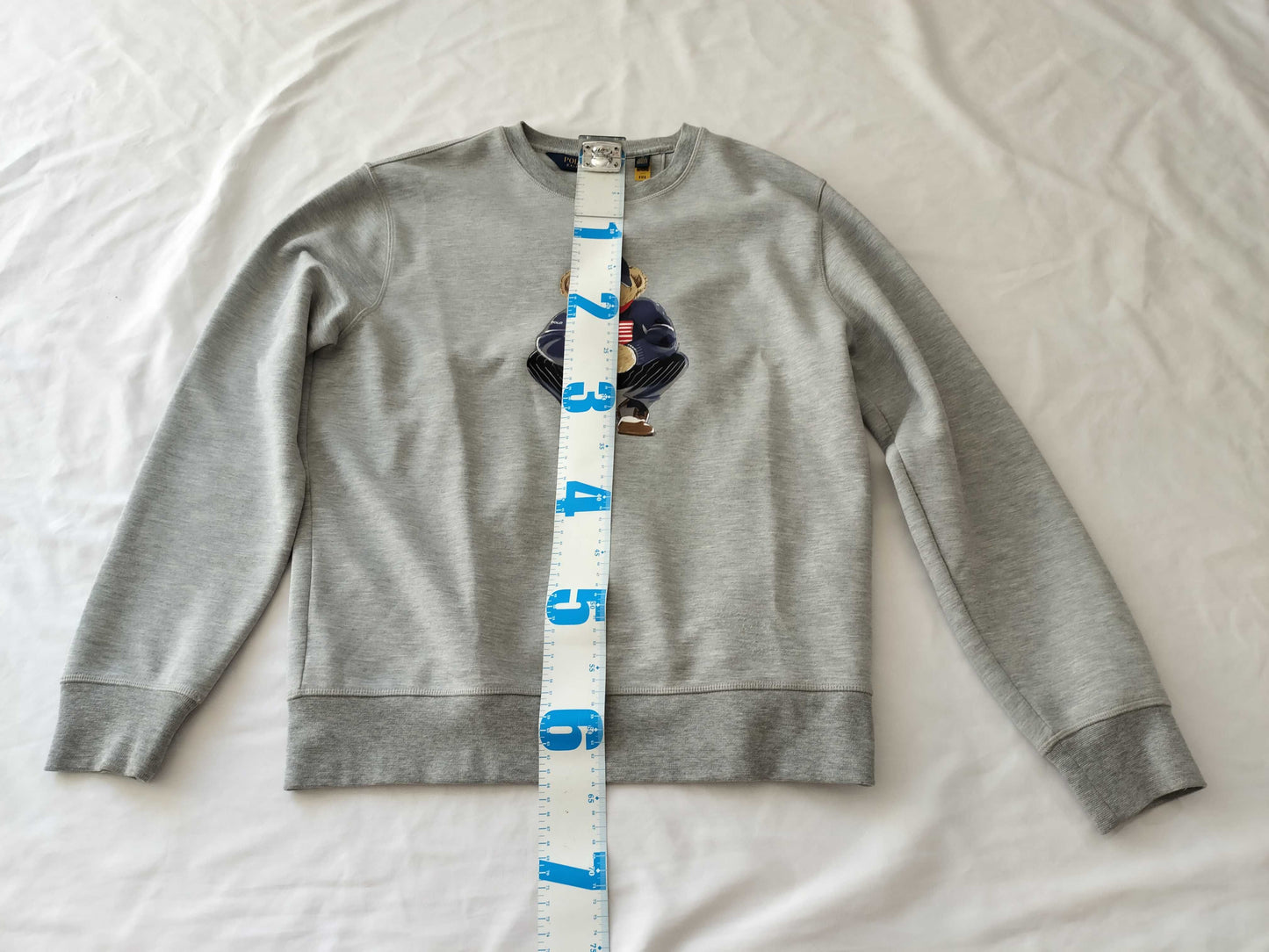 (10462_0231) Ralph LAUREN Bear Trainer Grey Top