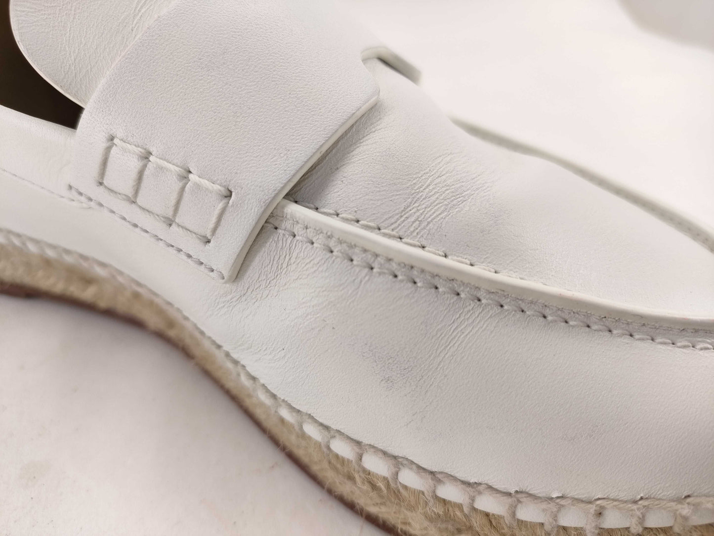 HERMES Espadrilles Leather Loafers Other Shoes