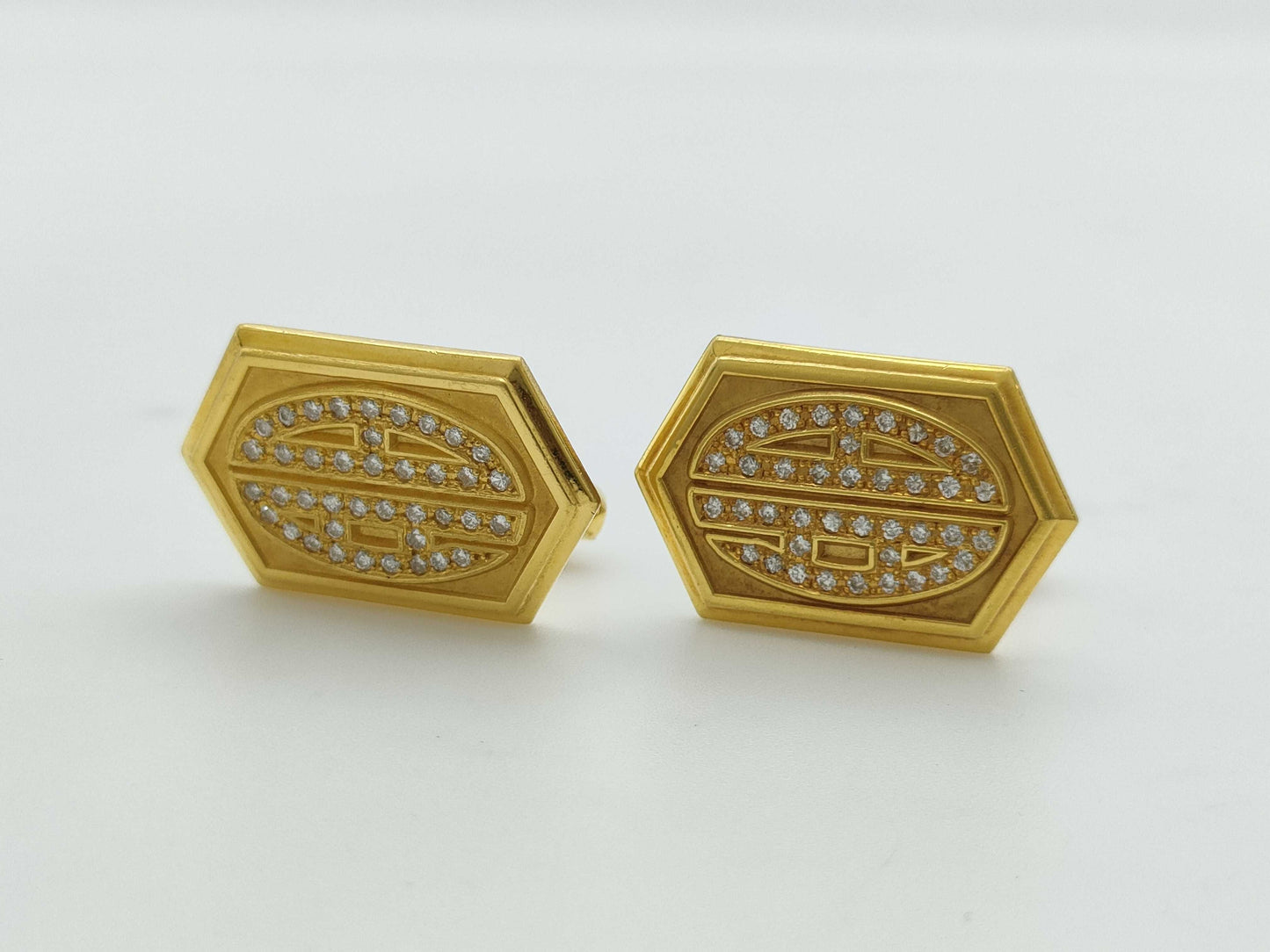 D0.30ct K22 20.8g Tie pin/cufflinks