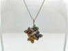 Colored Stone Multi 2.21ct D0.53ct K18WG 8.9g Necklace