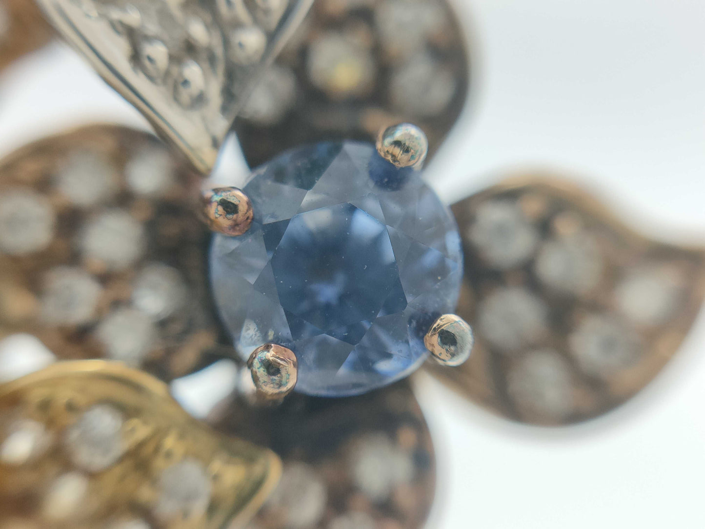 Colored Stone Multi 2.21ct D0.53ct K18WG 8.9g Necklace