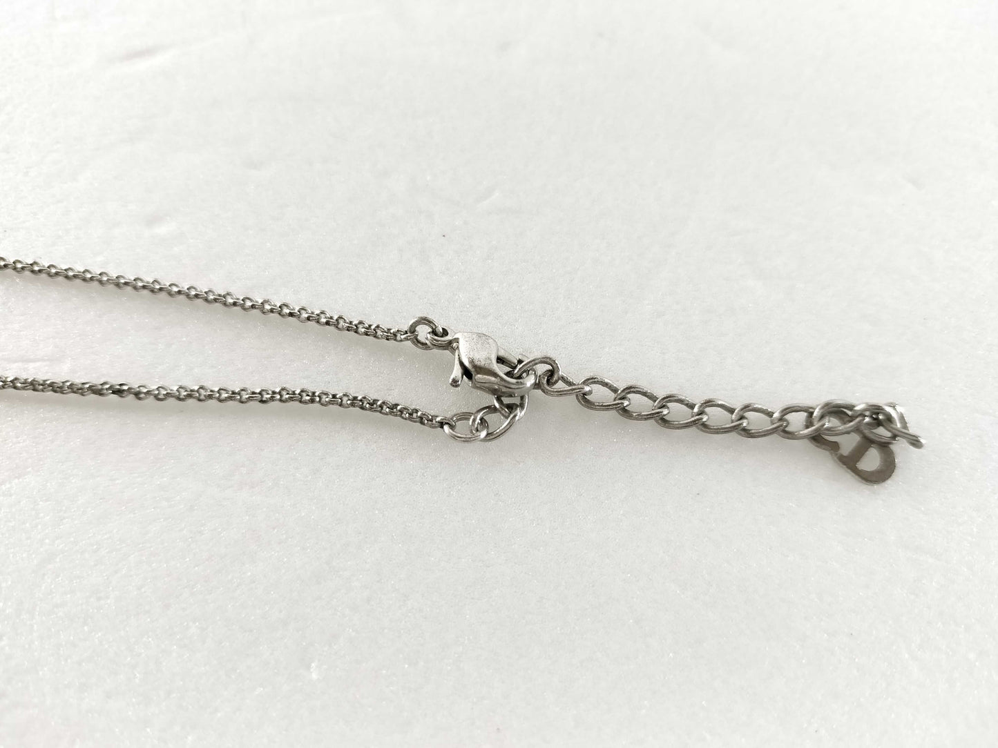 Dior Silver Color Necklace 3-Piece Set Necklace