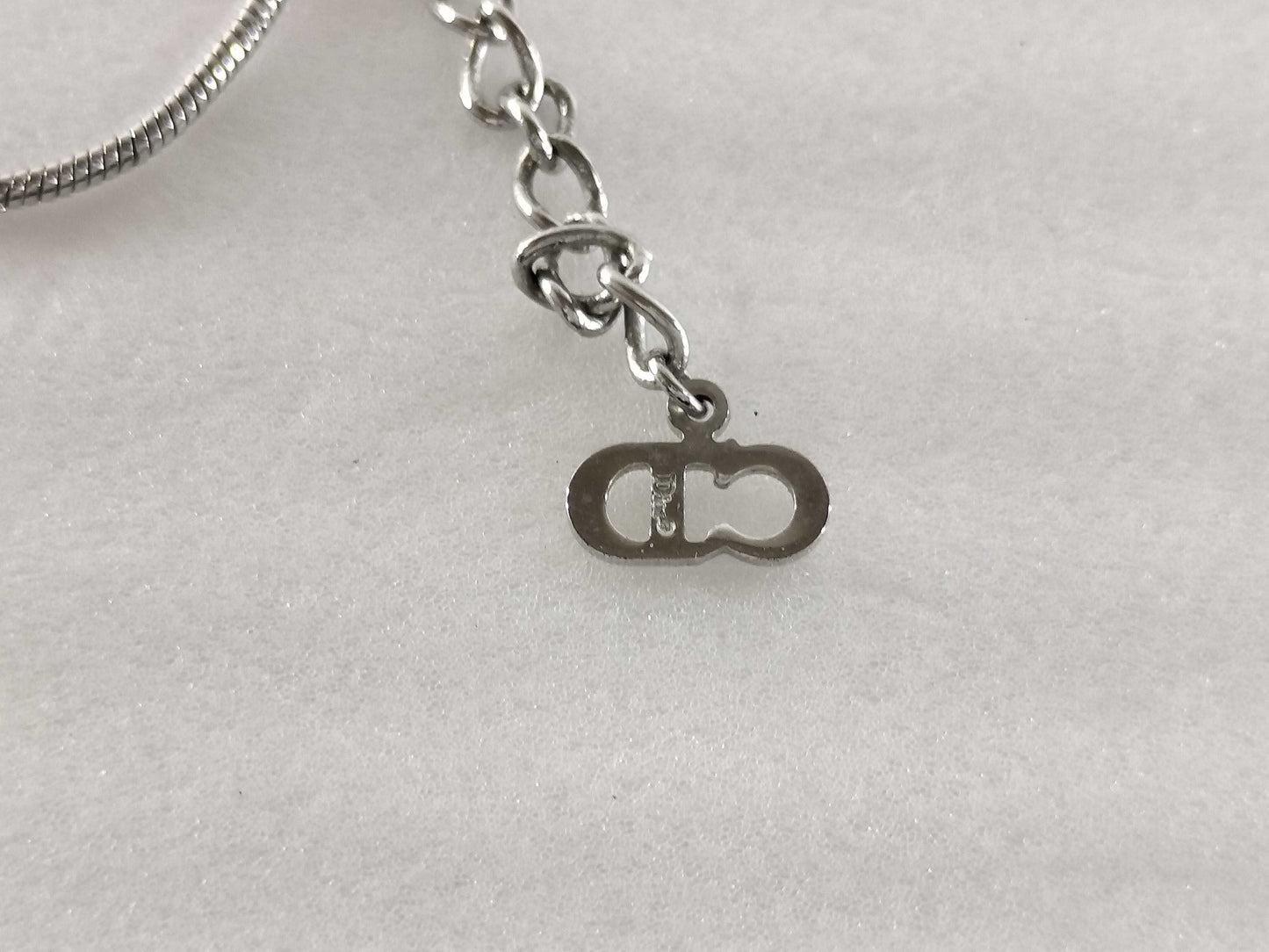 Dior Silver Color Necklace 3-Piece Set Necklace