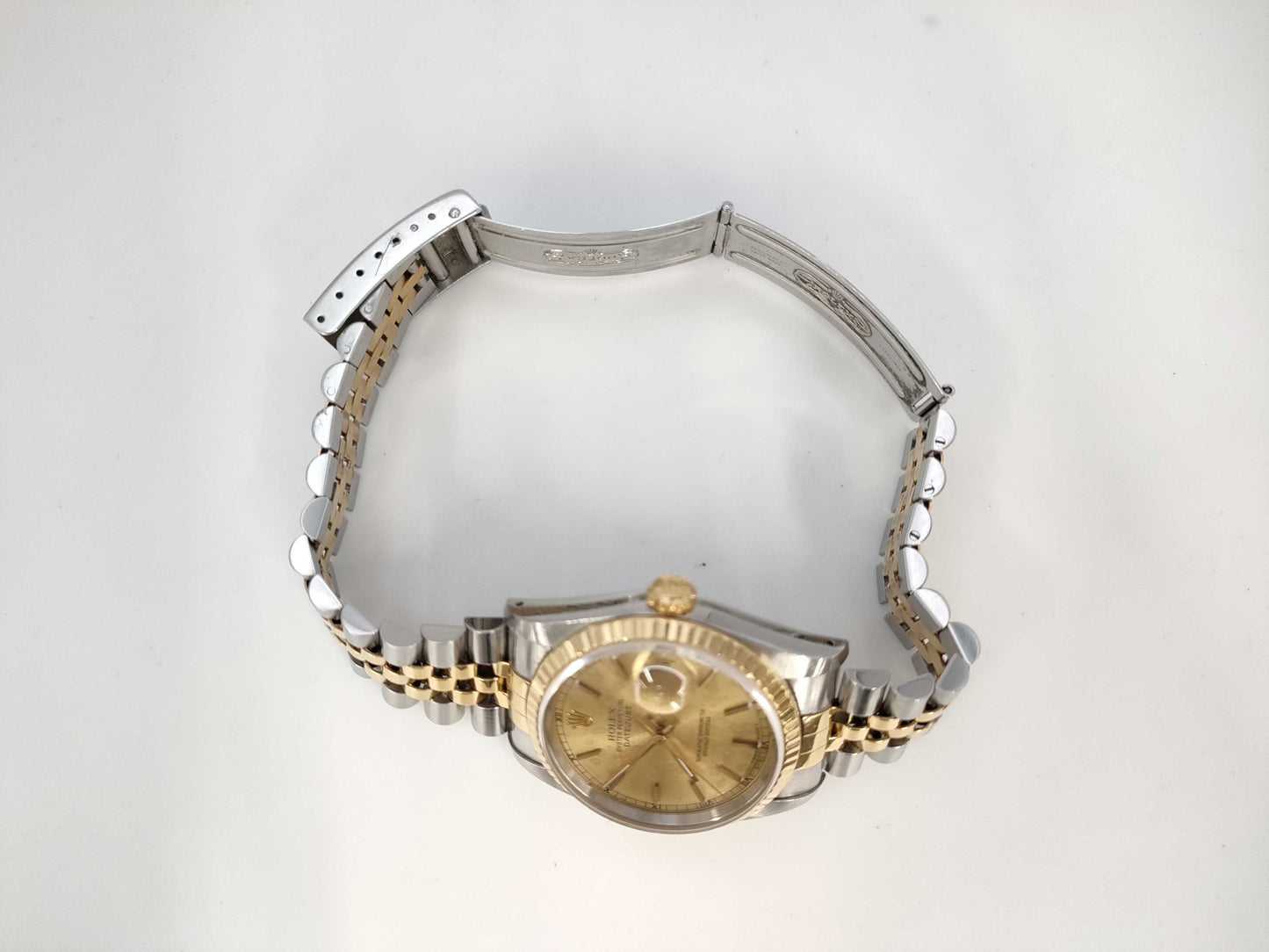 ROLEX 16233 S239618 Champagne Dial Boys' Watch