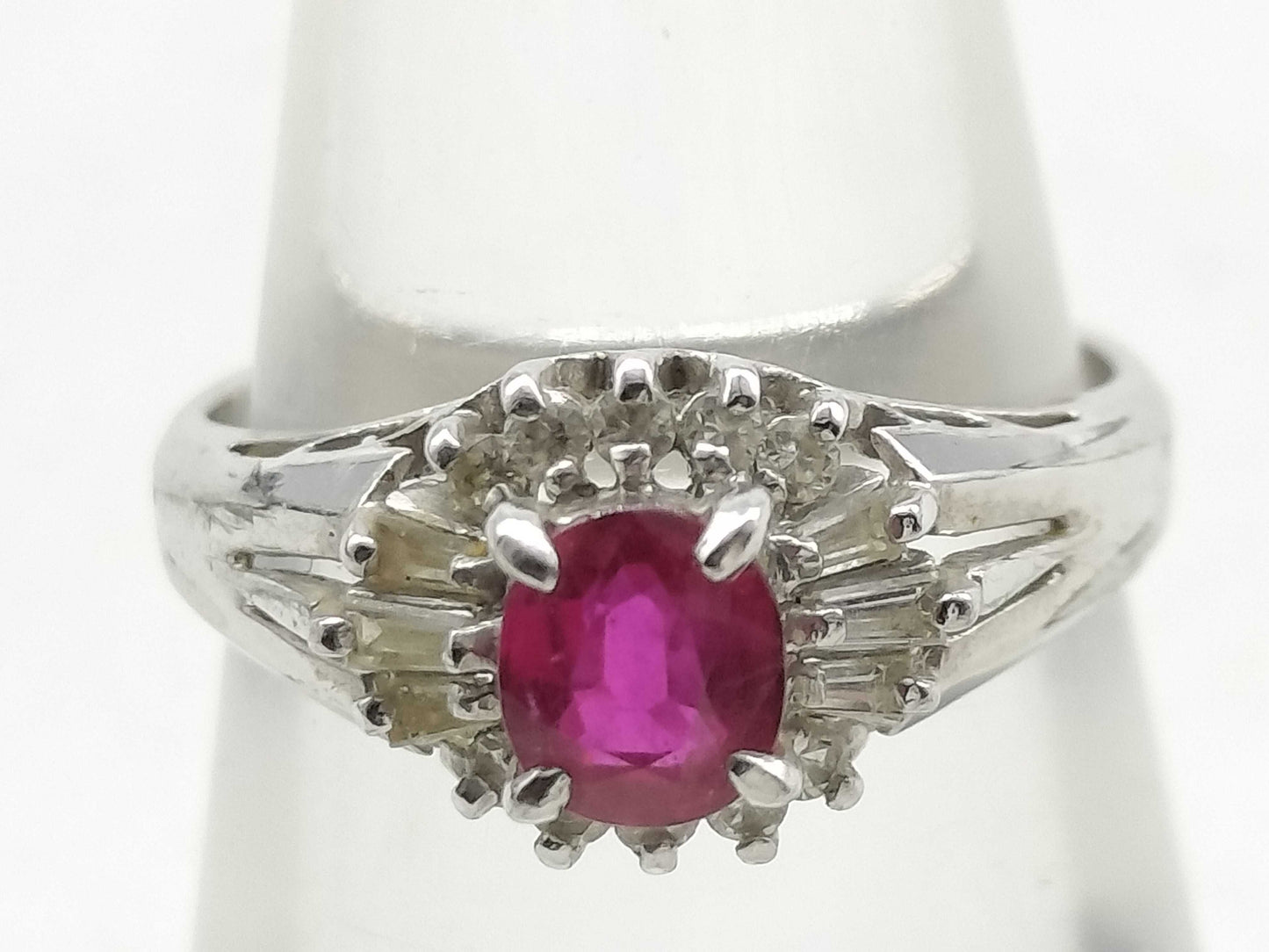 R0.52ct D0.20ct PT900 3.8g Ring