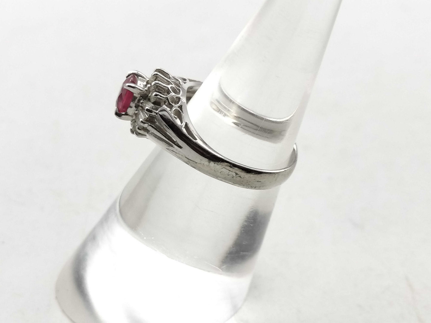 R0.52ct D0.20ct PT900 3.8g Ring