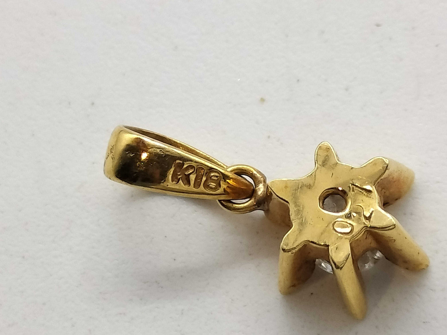 D0.21ct K18 1.0g Pendant Top