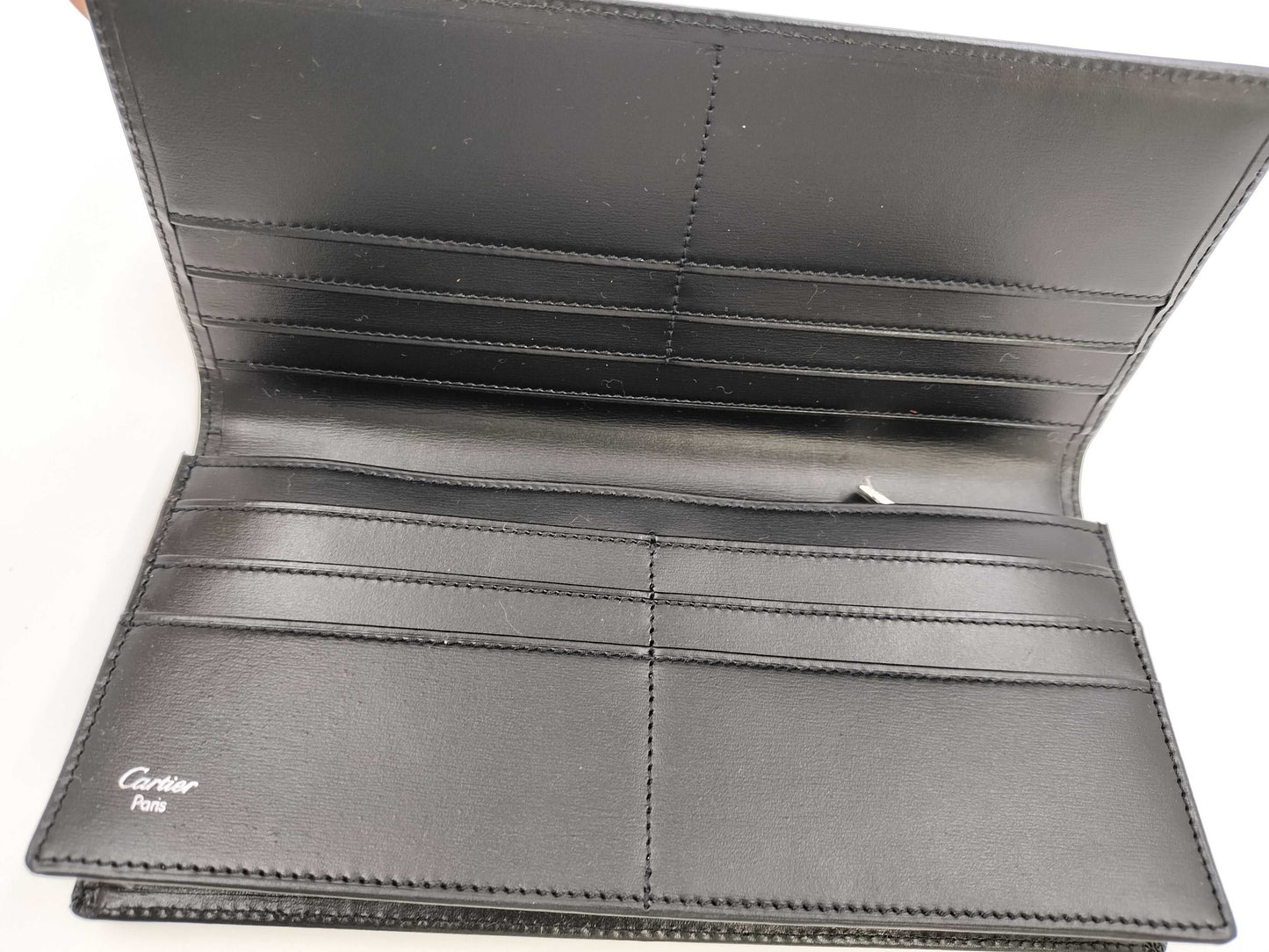 (10461_0060) Cartier Leather Long Wallet Wallet