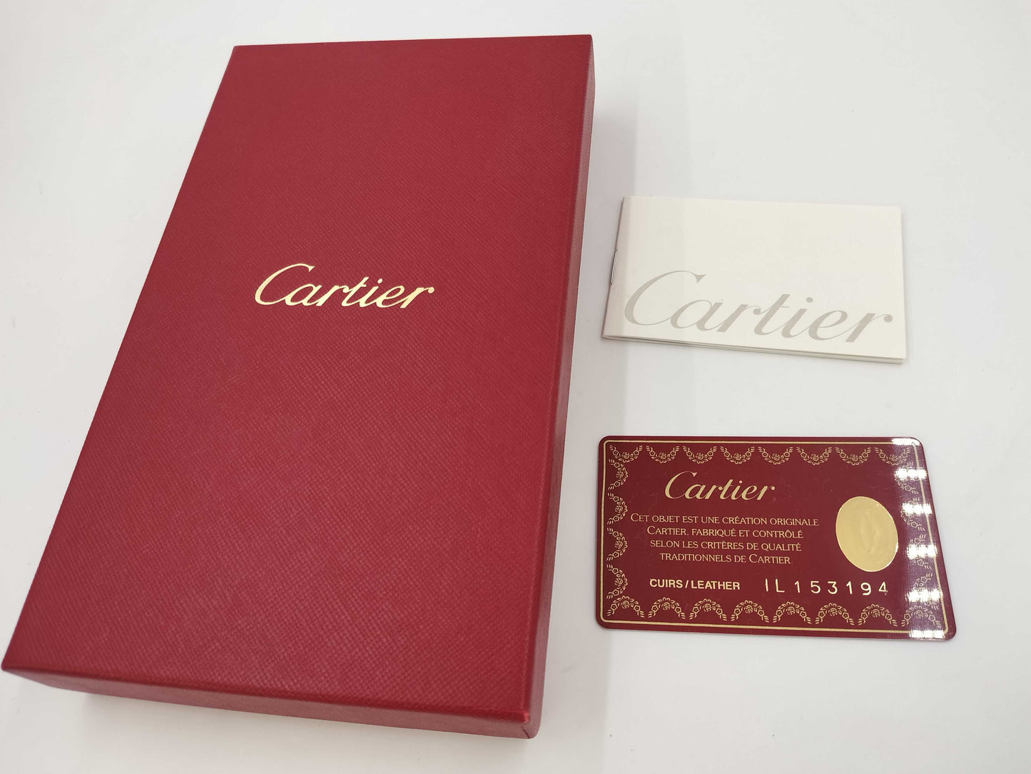 (10461_0060) Cartier Leather Long Wallet Wallet