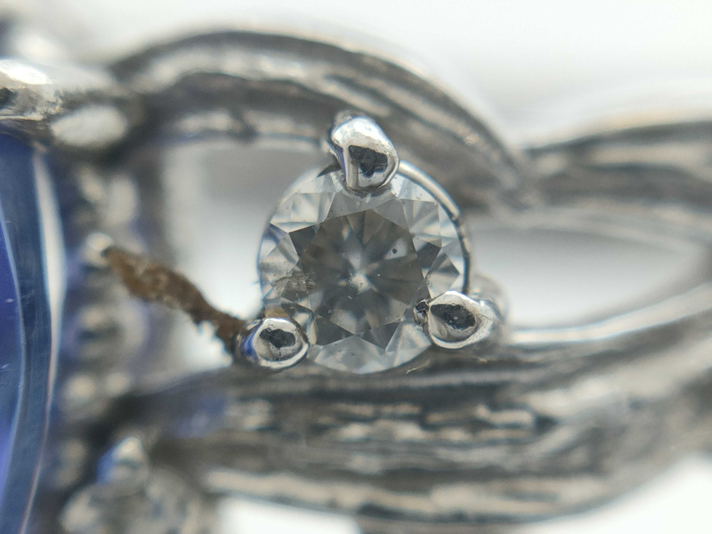TZ1.75ct D0.10ct K18WG 4.9g Ring