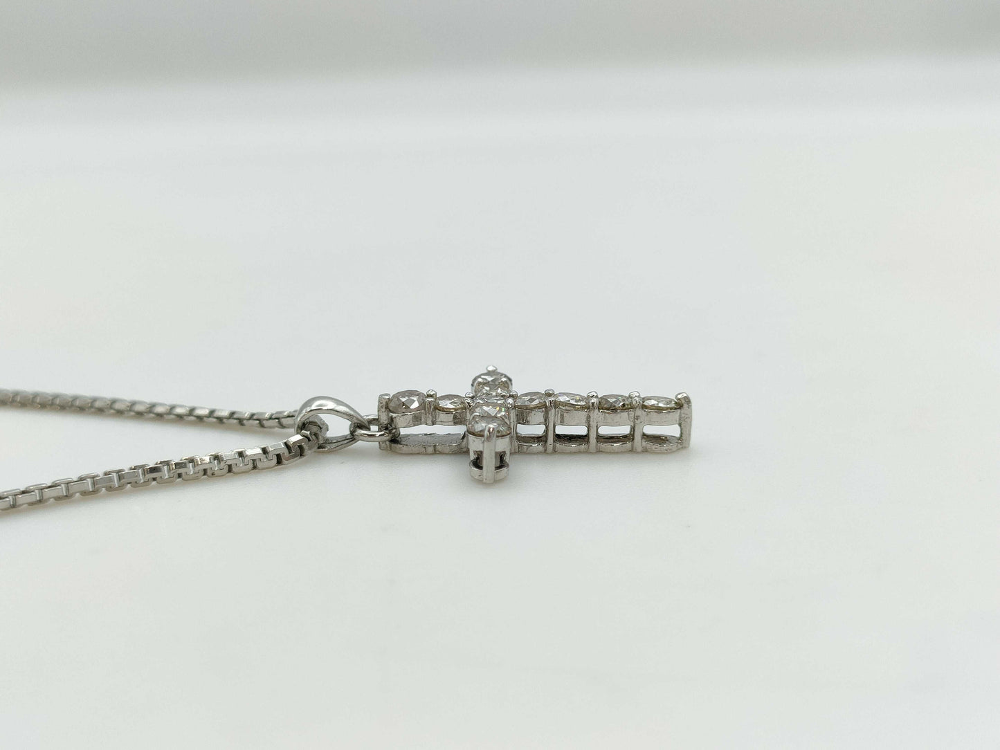 D1.00ct Pt900/850 11.0g Necklace