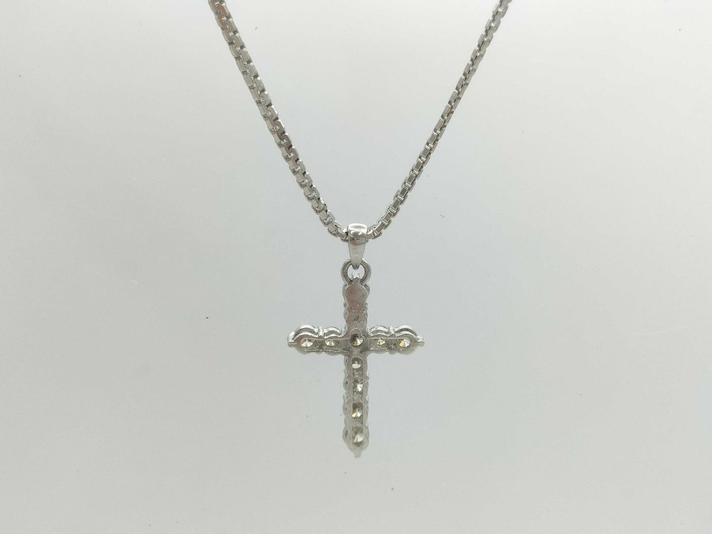 D1.00ct Pt900/850 11.0g Necklace