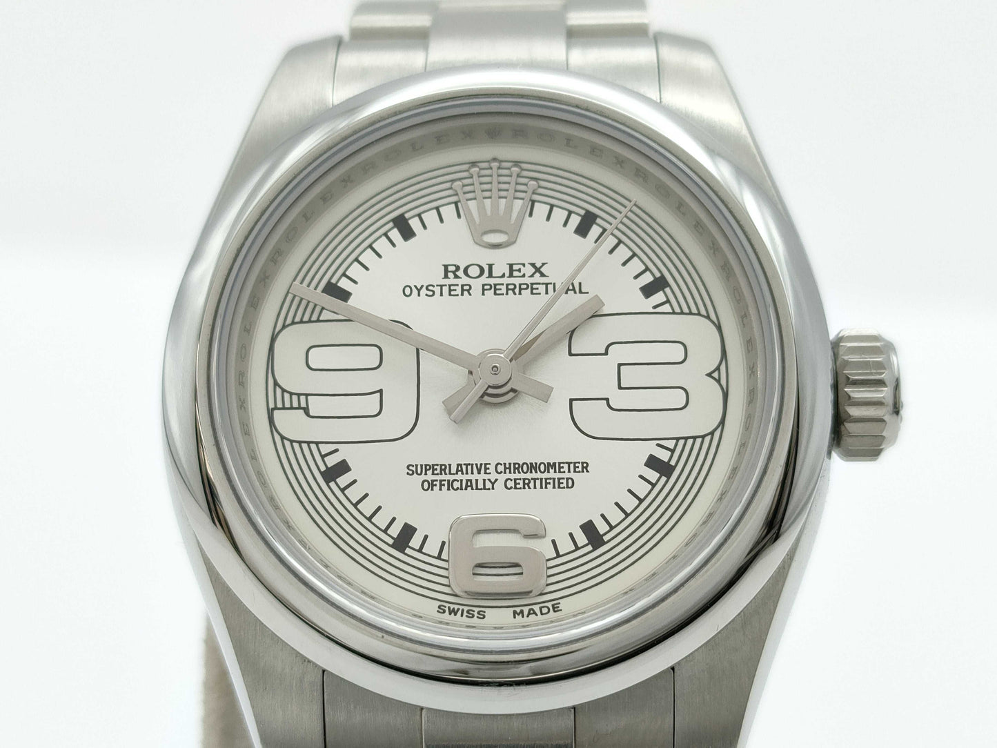 ROLEX 176200 M145909 Silver Dial Women's Watch