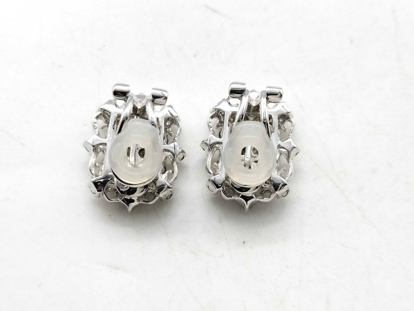 D1.15/1.15ct K18WG 8.5g Earrings