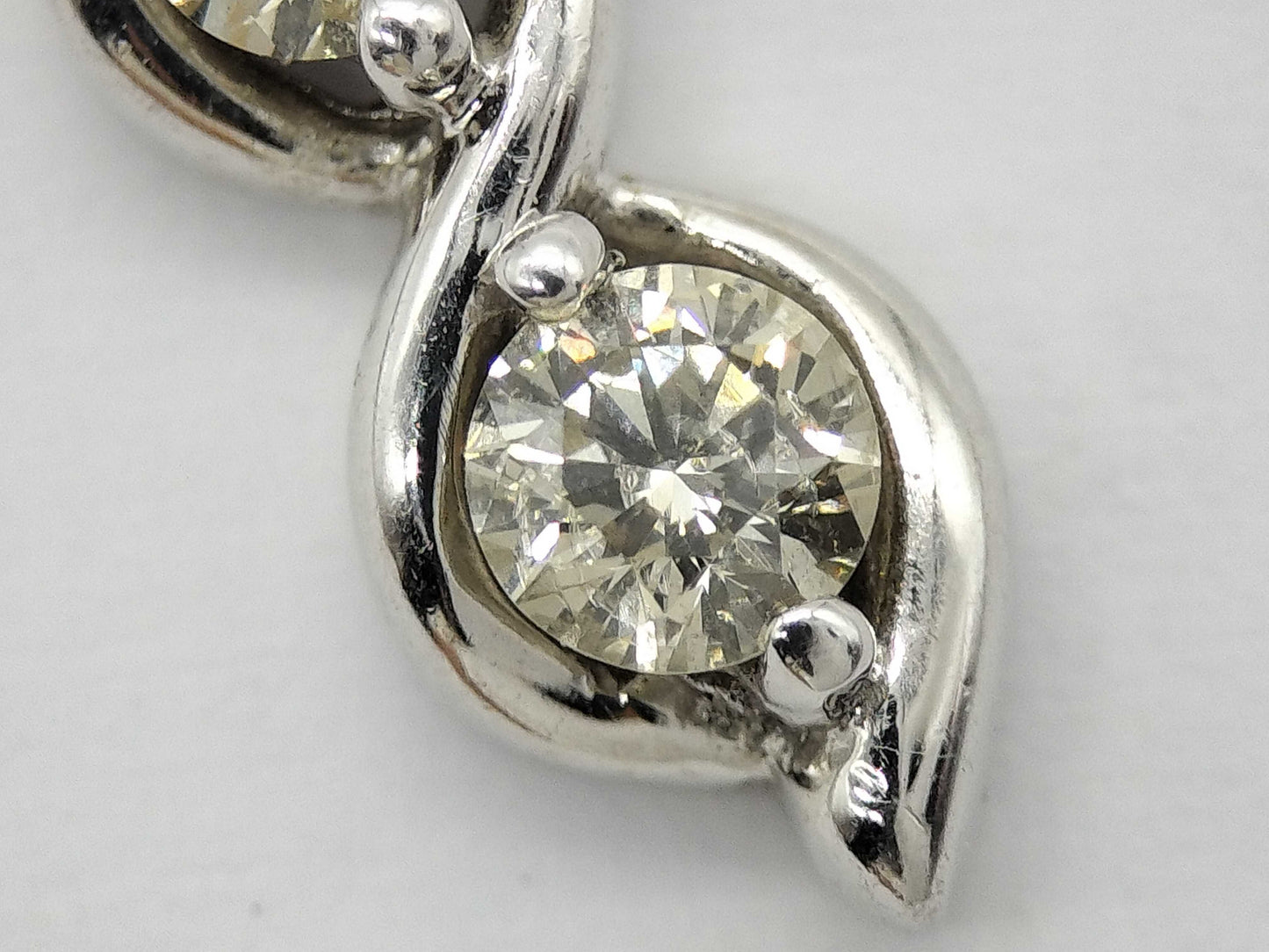 D0.40ct K18WG 3.5g Necklace