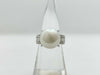 South Sea Pearl, Diameter: Approx. 12.5mm, D0.35ct, PT900, 9.4g, Ring