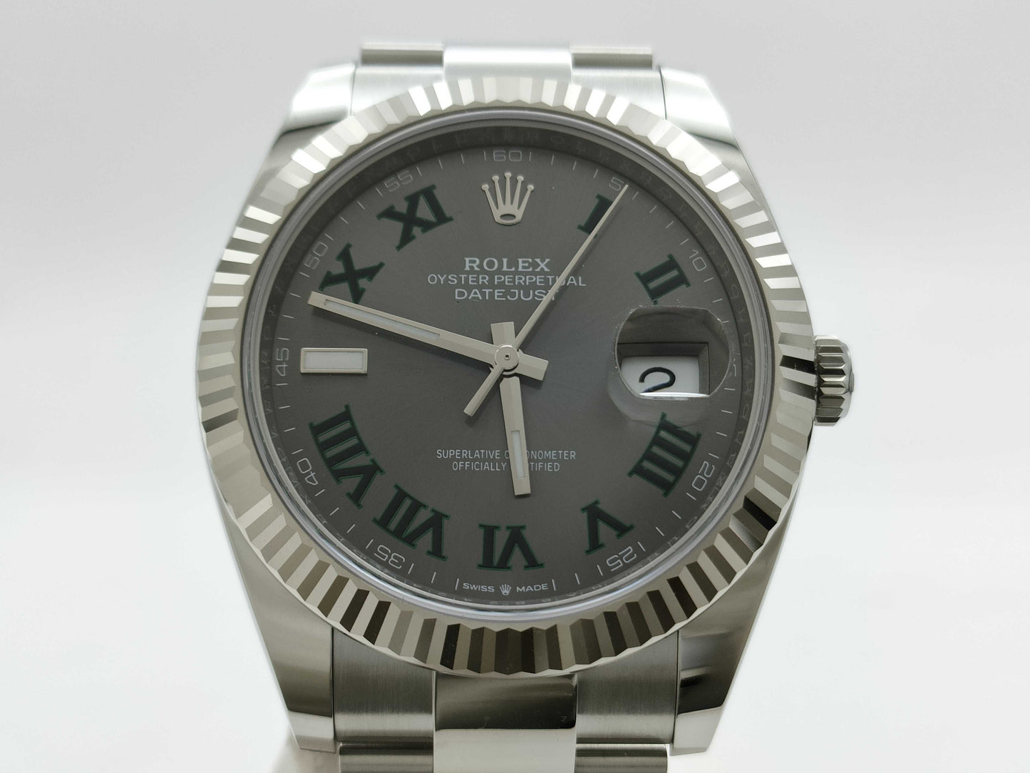 ROLEX 126334 NA882424 Slate Roman Oyster Men's Watch