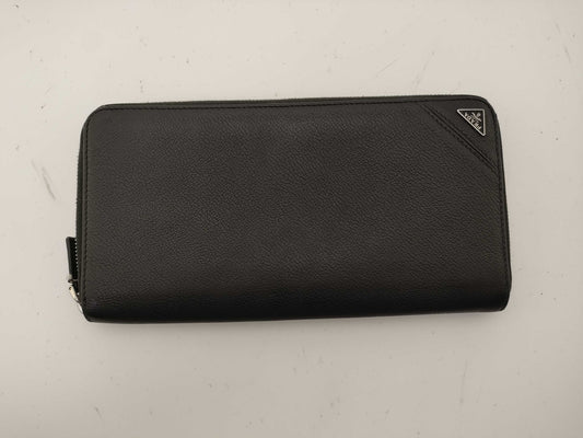 PRADA Wallet Round Zipper Large Size Wallet