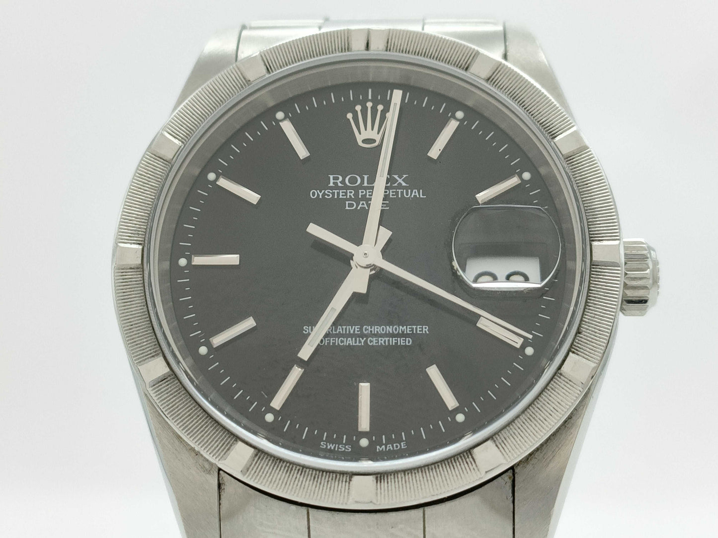 ROLEX 15210 K924334 Black Dial Boys' Watch