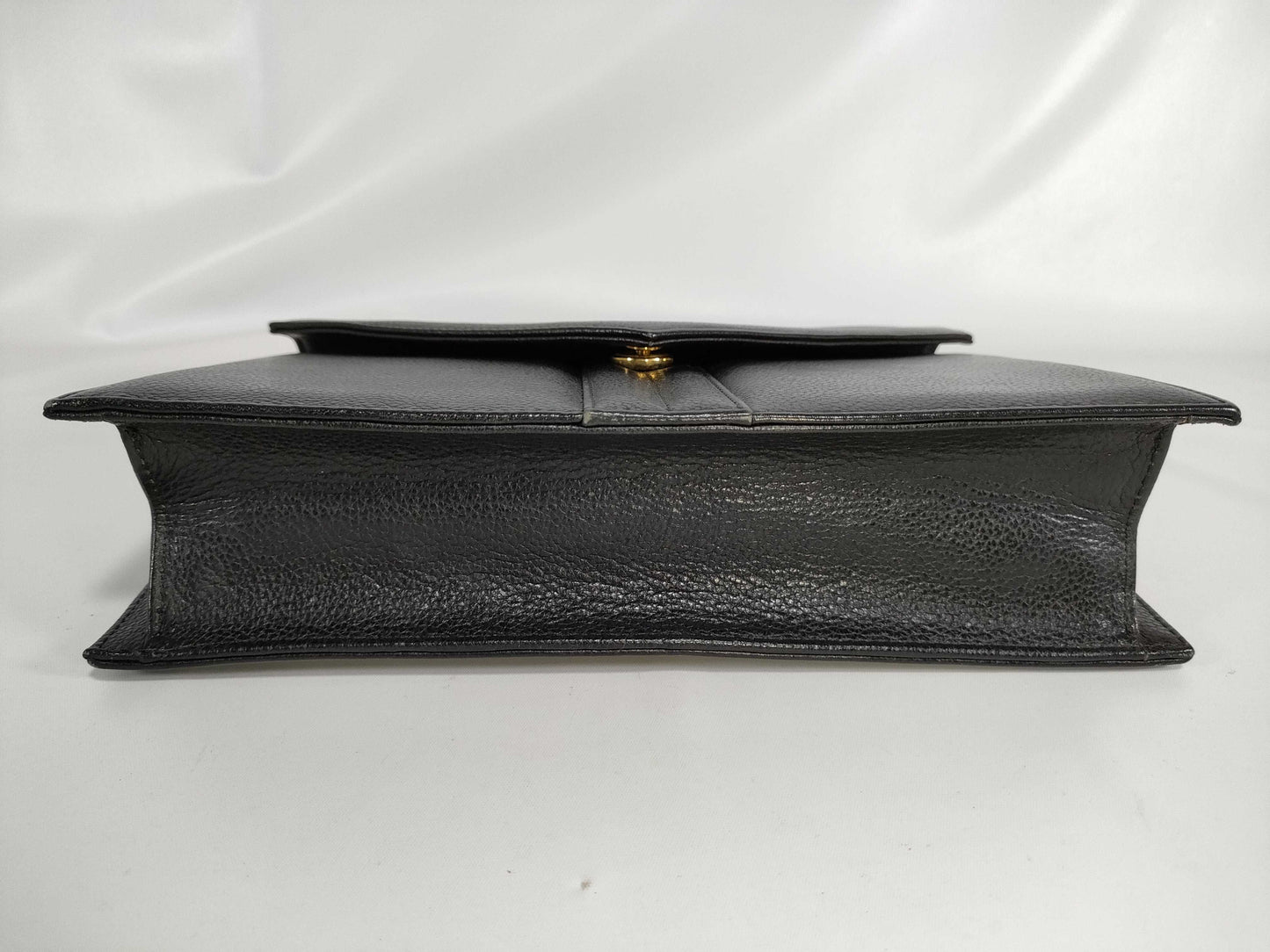 Yves Saint Laurent Leather Second Black Clutch Bag
