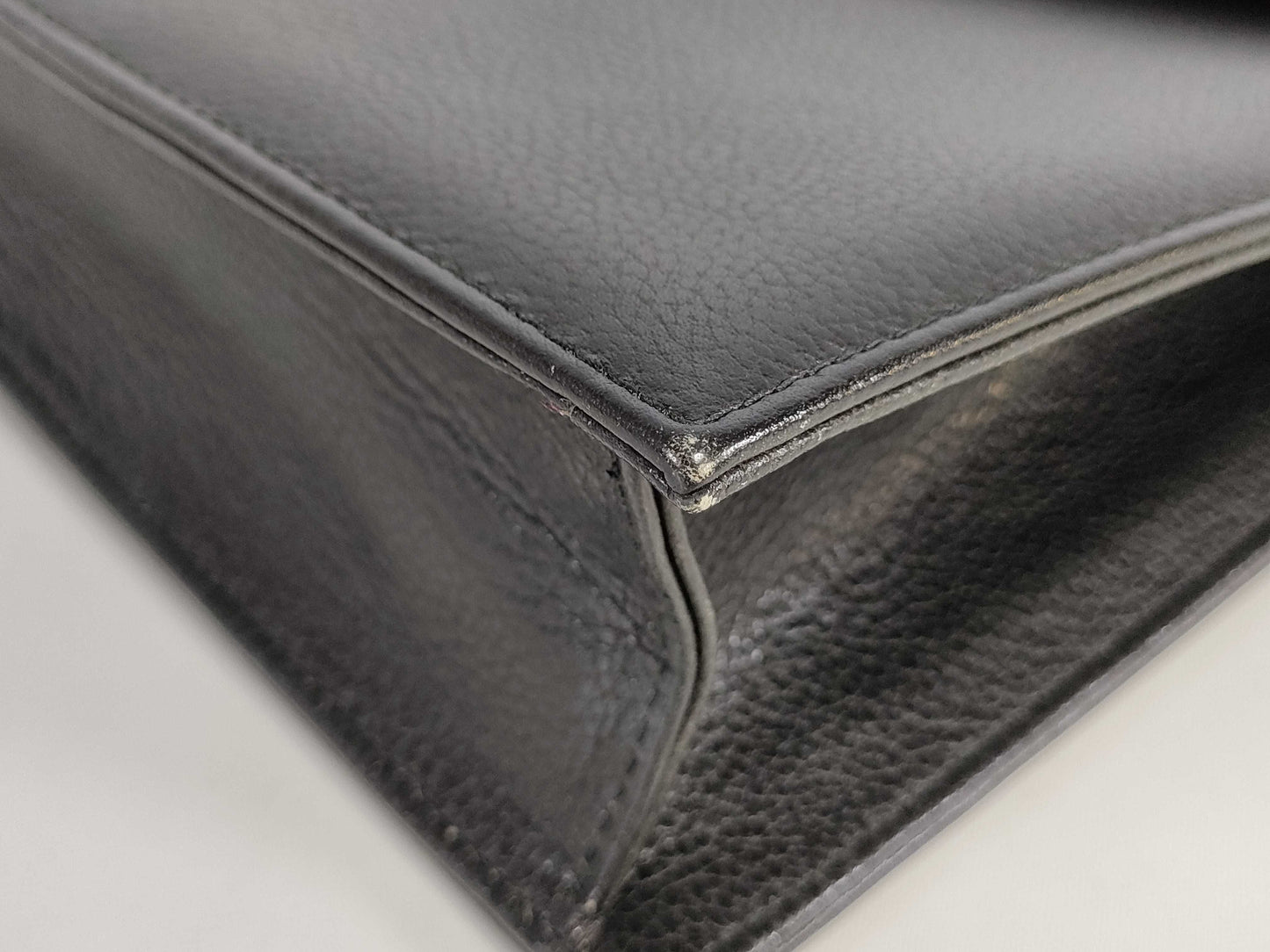 Yves Saint Laurent Leather Second Black Clutch Bag