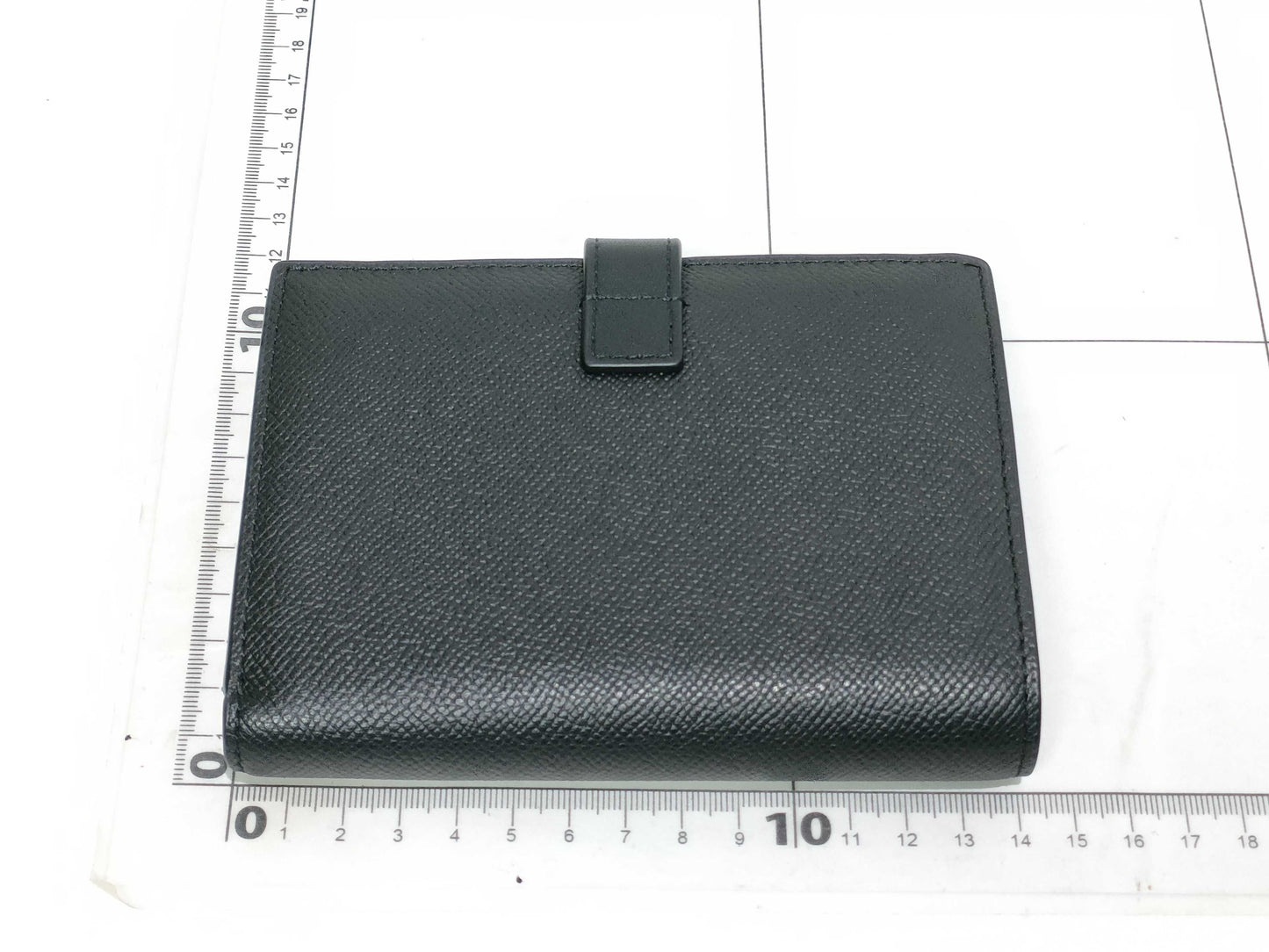CELINE Leather Bifold Wallet Black Wallet