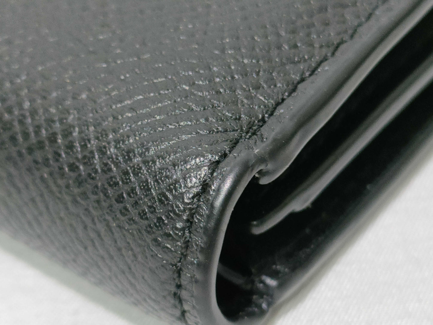 CELINE Leather Bifold Wallet Black Wallet