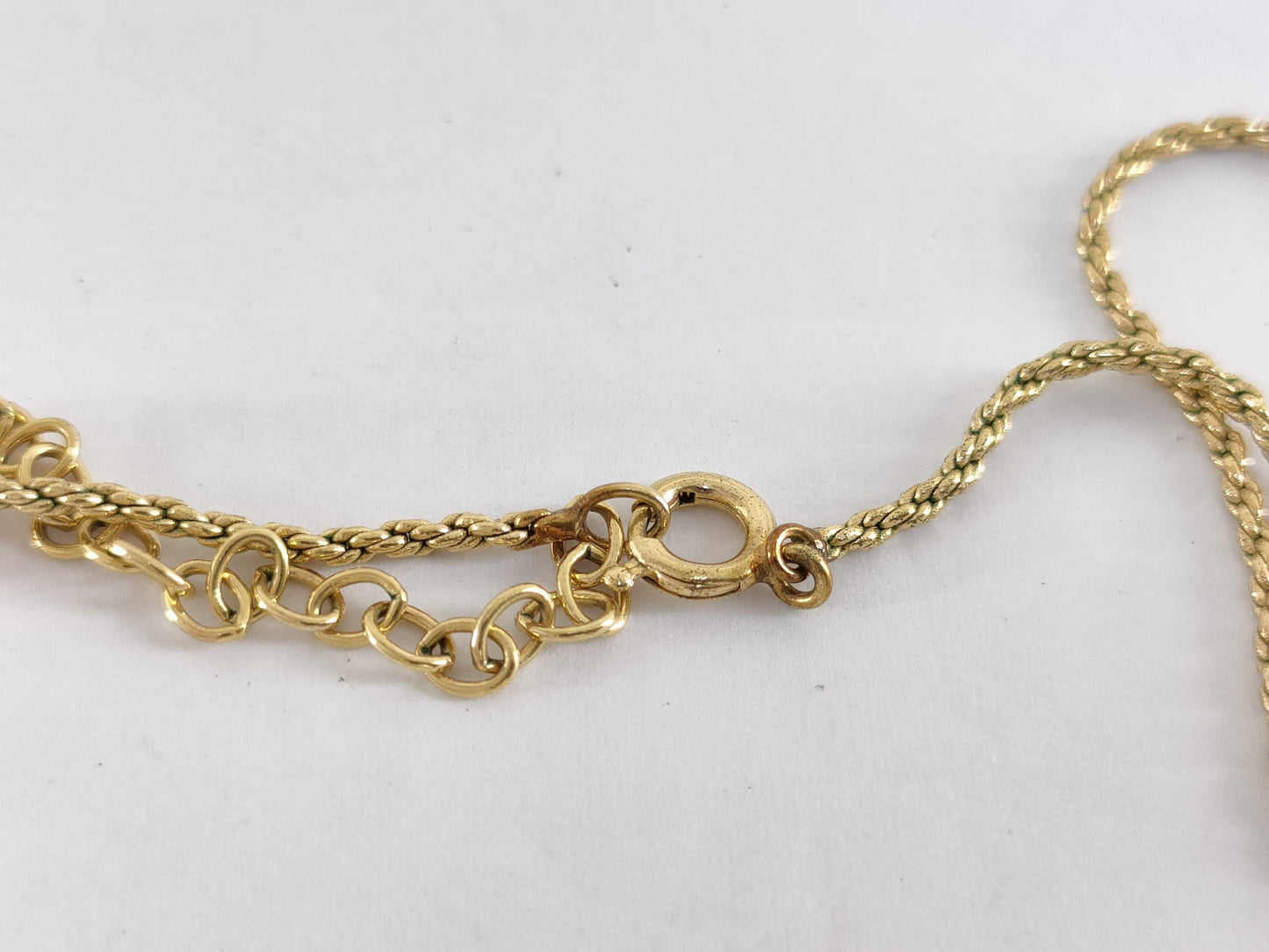 Dior logo gold necklace